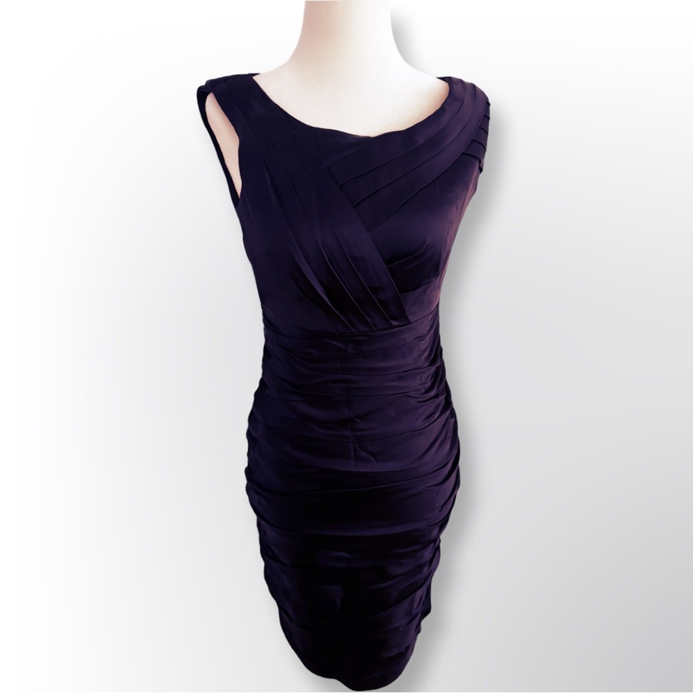 Marc New York Purple Fitted Cocktail Dress | Size 2